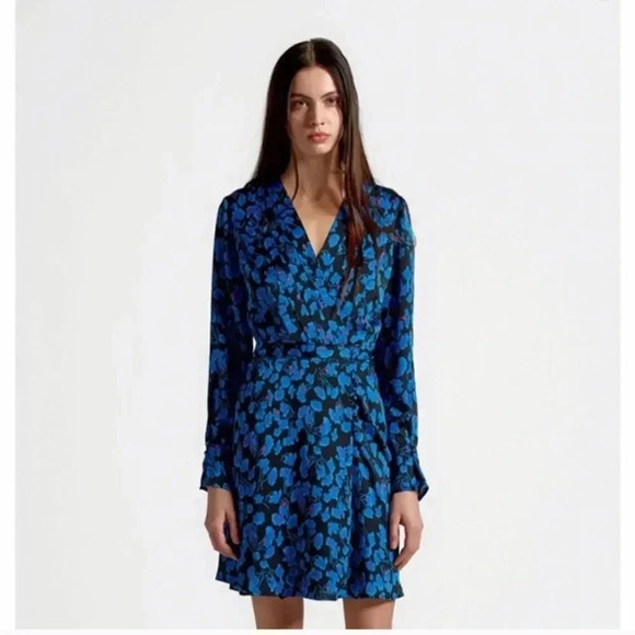 Equipment Collie Floral-Print Long Sleeve Dress NEW - Picture 7 of 8